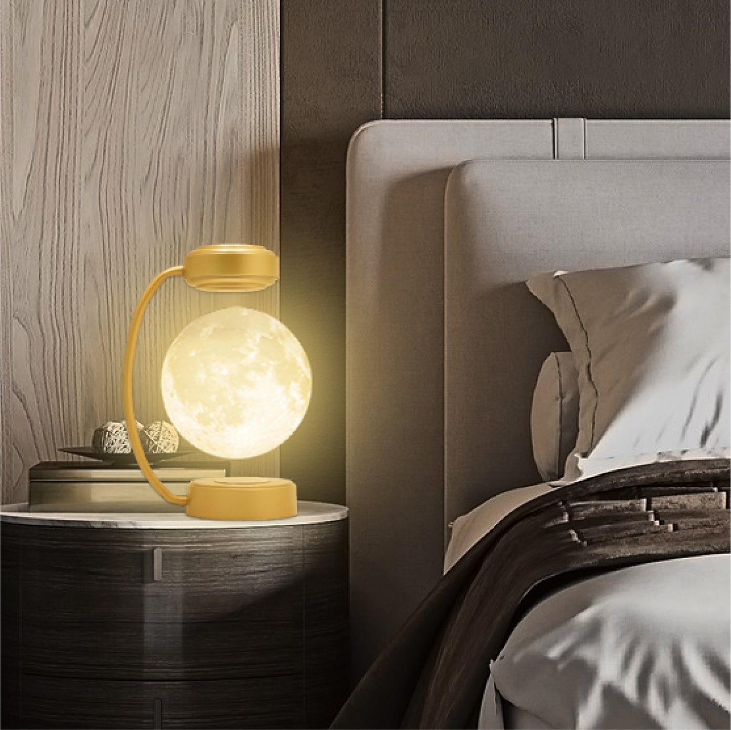 Magnetic Levitating 3D Printer  Moon Lamp